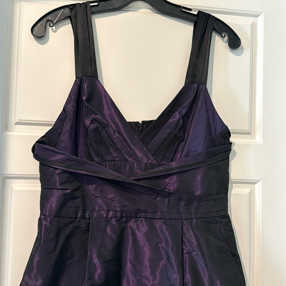 Banana republic  purple/black cocktail dress
